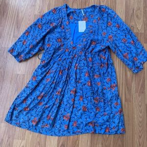 NWT Free People Blue Combo dress